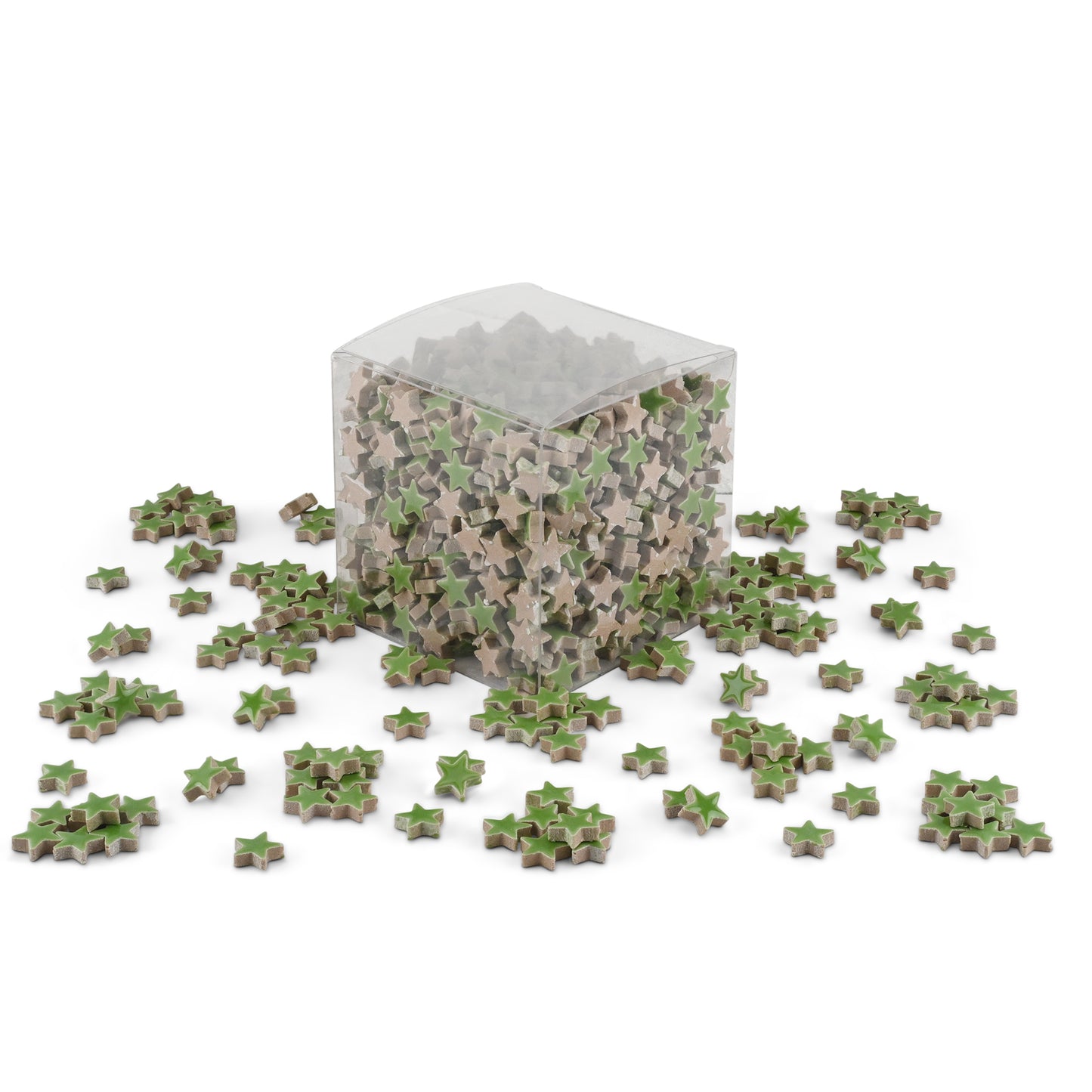 Green Star Shaped Ceramic Tiles 800g **School Bulk Buy**