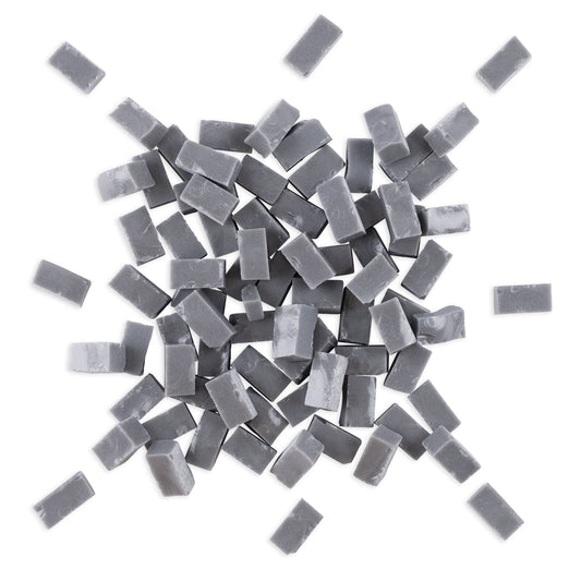 1005 Grey Smalti Glass Brick Mosaic Tiles 250g