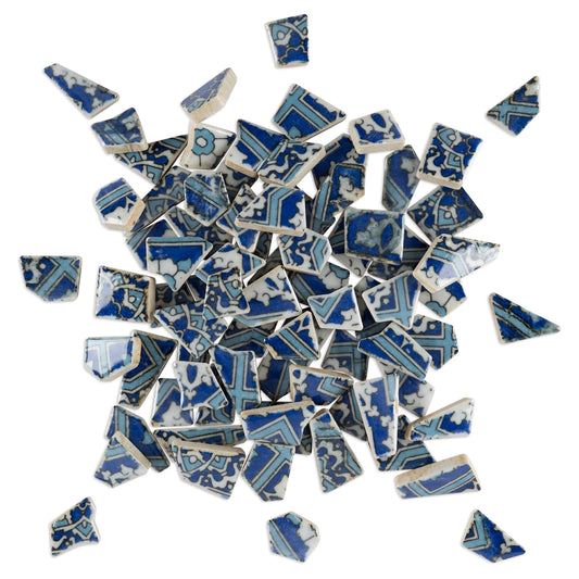 Irregular Bella Mediterranean Inspired Pattern Printed Glazed Ceramic Tiles 250g - LIMITED STOCK