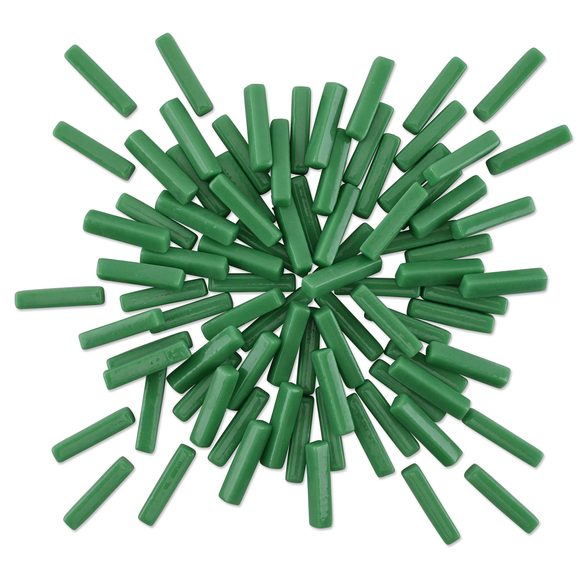 Jade Sticks Green Glass Tiles 250g