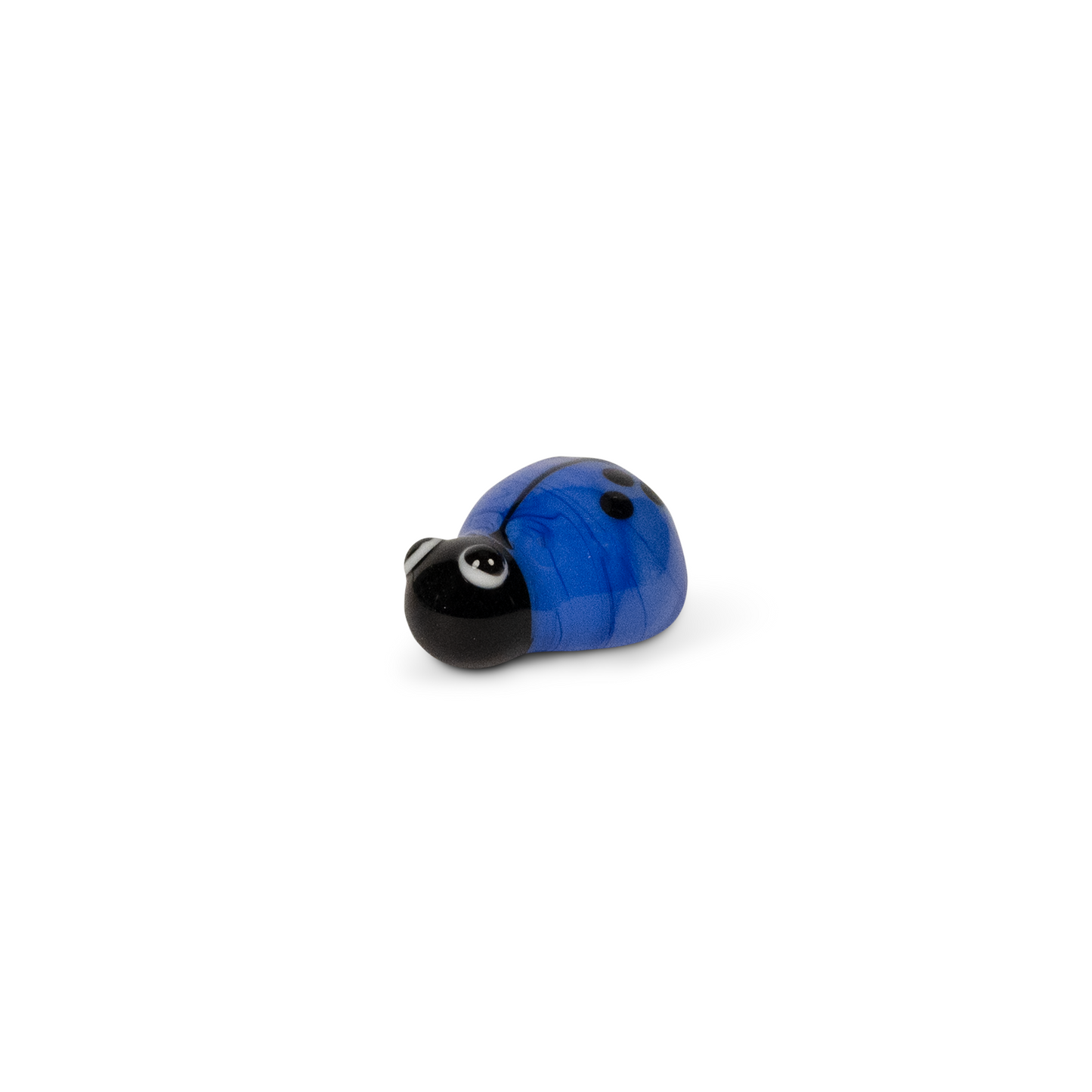 Blue Ladybird Handmade Glass Mosaic Embellishment - 1 pc