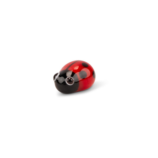 Red Ladybird Handmade Glass Mosaic Embellishment - 1 pc