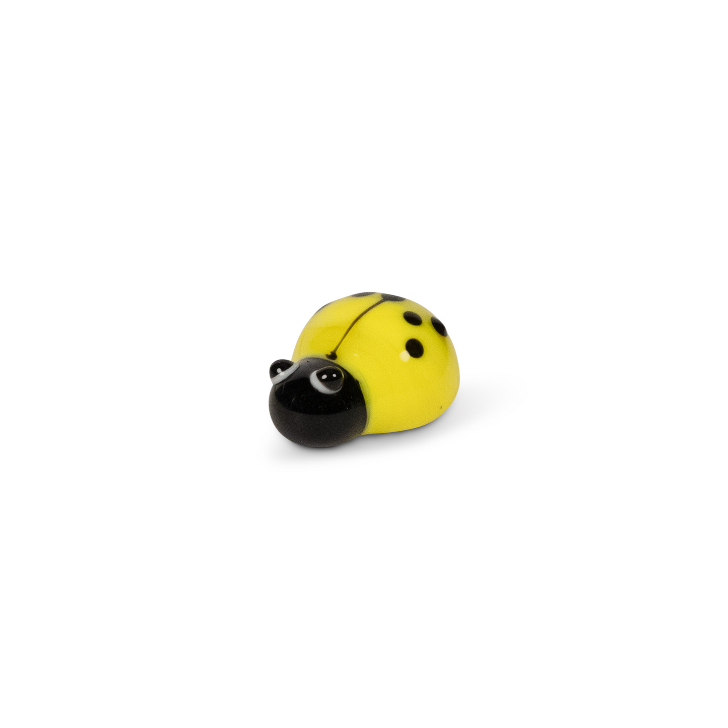 Yellow Ladybird Handmade Glass Mosaic Embellishment - 1 pc