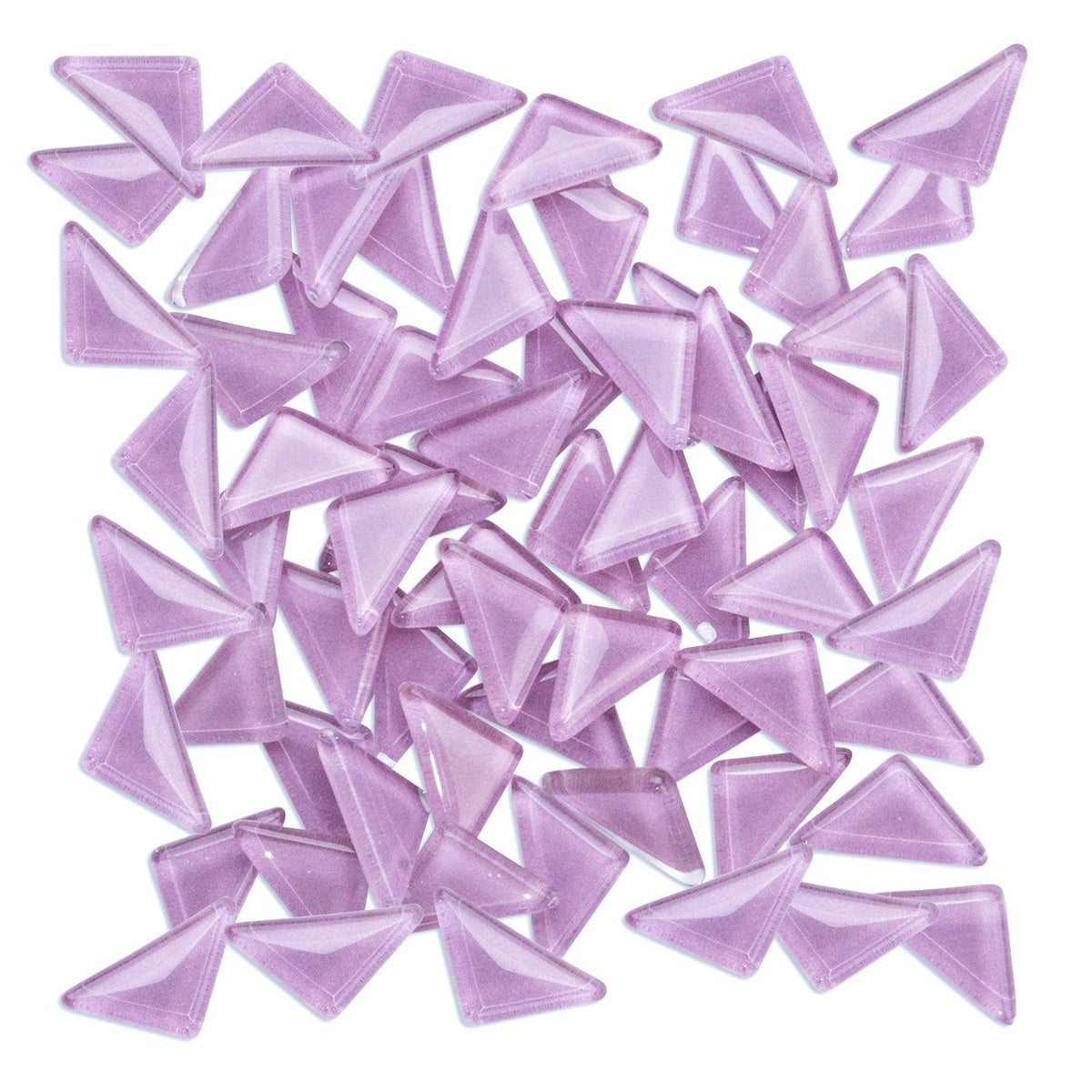 Lavender Triangles Mosaic Glass 250g