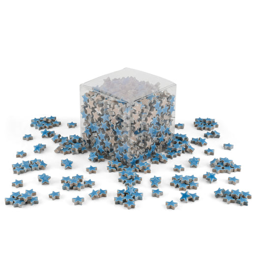 Light Blue Star Shaped Ceramic Tiles 800g **School Bulk Buy**