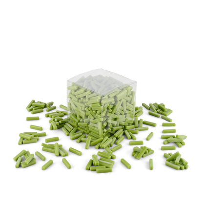 Lime Sticks Green Glass Tiles 1Kg **School Bulk Buy**