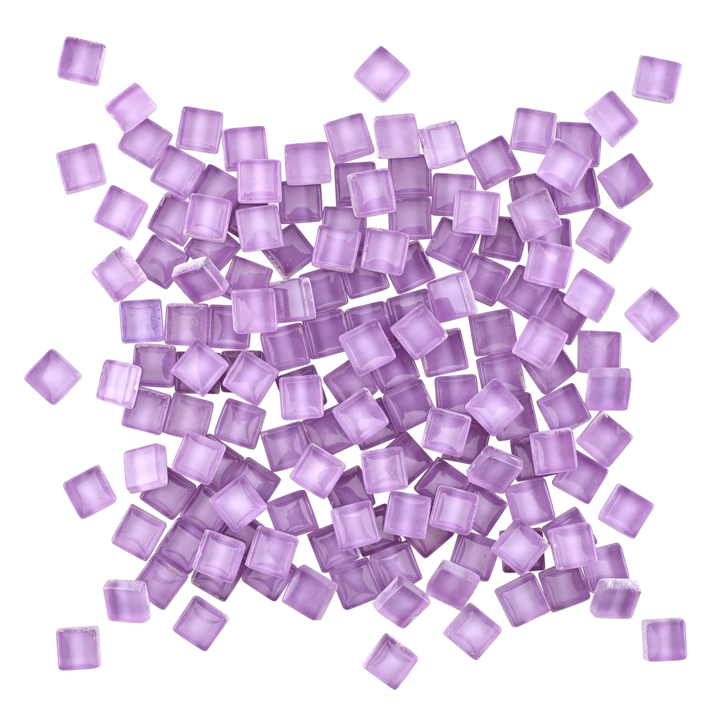 Lavender Purple Crystal Glass Tiles 250g