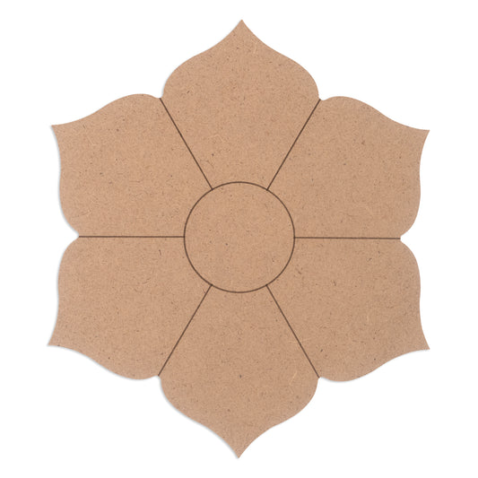 MDF Lotus Shape Base 158x158mm