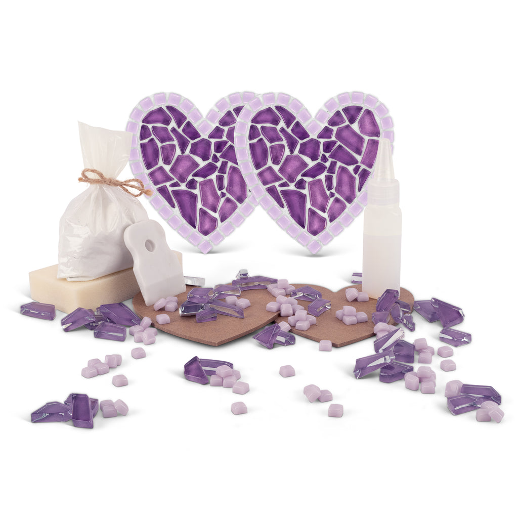 Made With Love Lavender Heart Coaster Kit