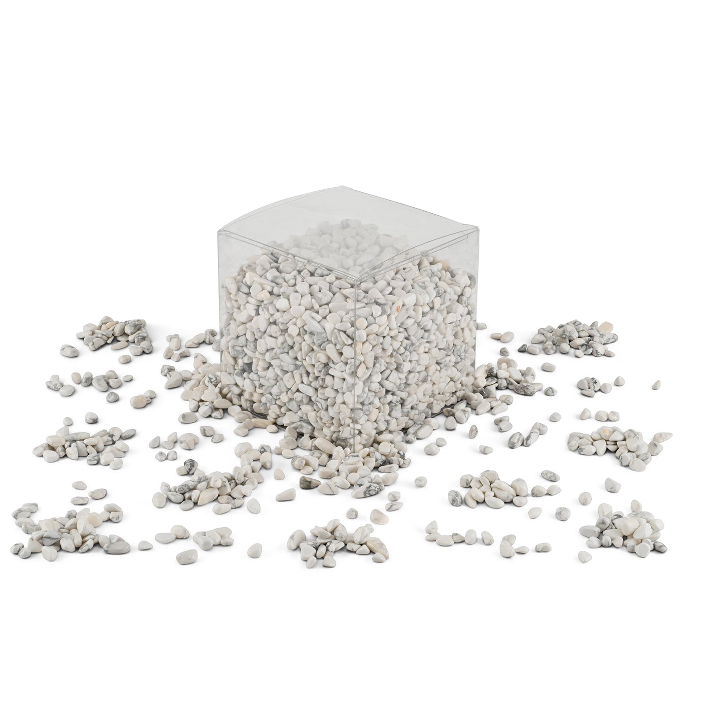 White Marble Effect Stones 5-7mm 1Kg **School Bulk Buy** - CLEARANCE