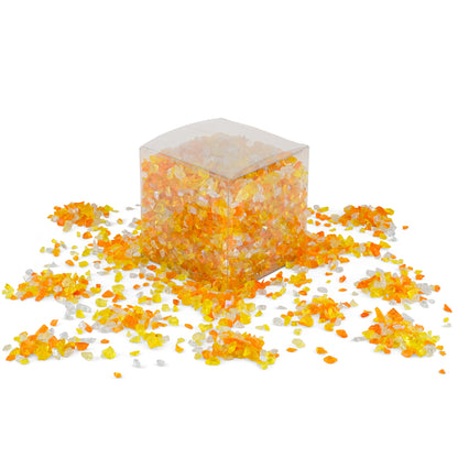 Amber Mix Mini Crushed Glass 900g **School Bulk Buy** - CLEARANCE