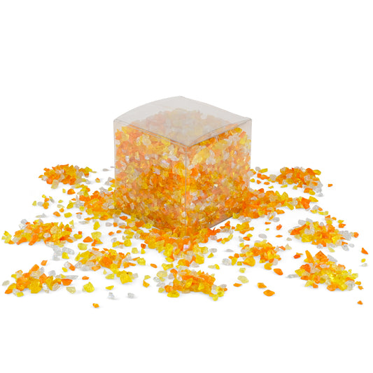 Amber Mix Mini Crushed Glass 900g **School Bulk Buy** - CLEARANCE