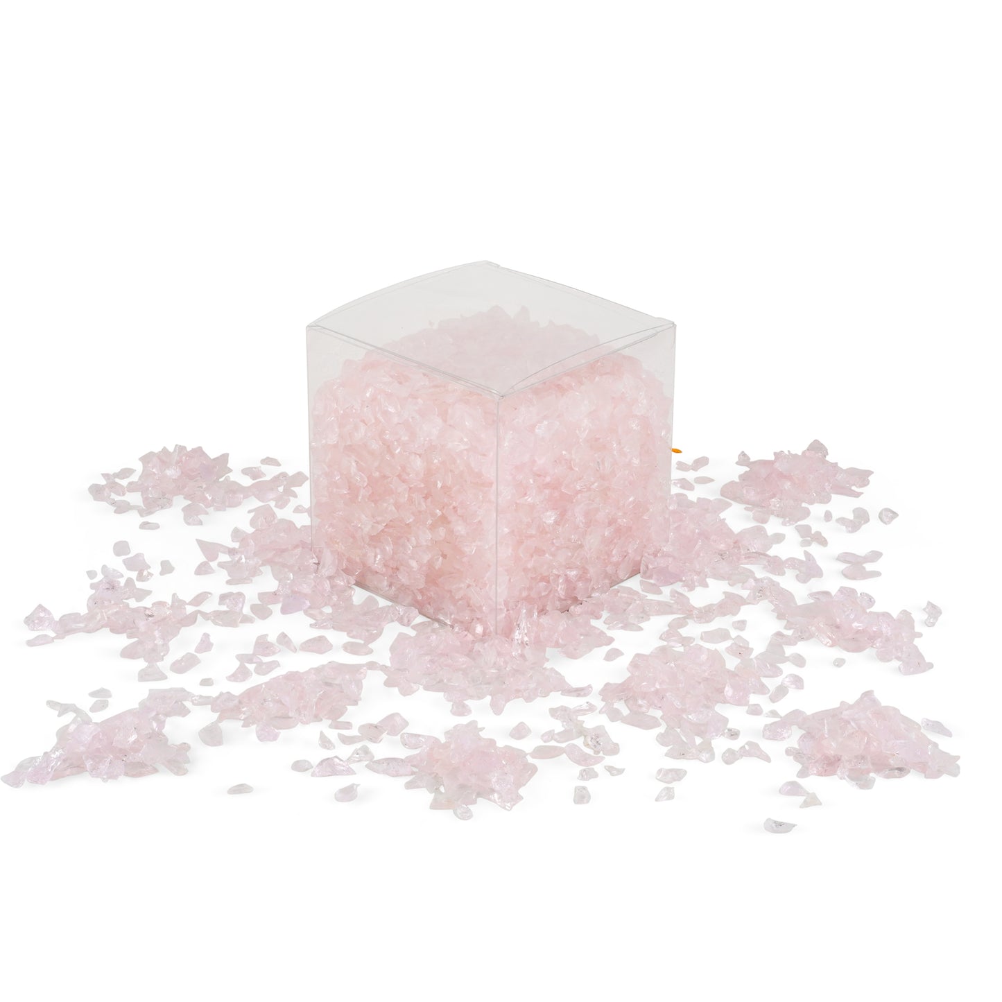 Clear Pink Mini Crushed Glass 900g **School Bulk Buy** - CLEARANCE