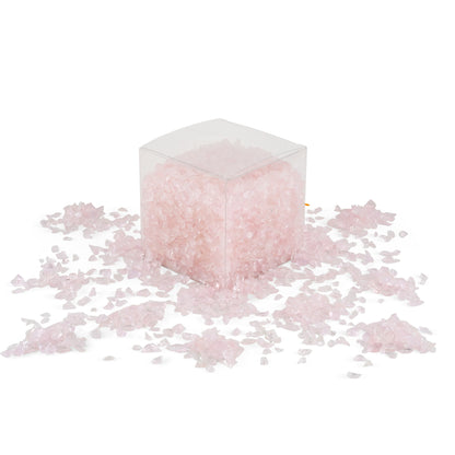 Clear Pink Mini Crushed Glass 900g **School Bulk Buy** - CLEARANCE