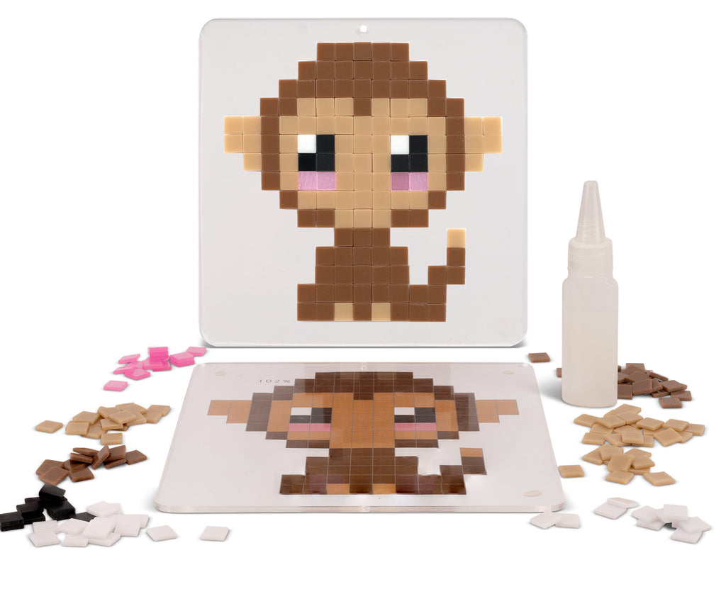 Mochi Monkey Pixel Art Mosaic Kit