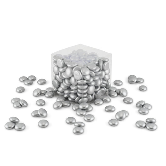 Moonshine Painted Glass Mosaic Pebbles Silver  1Kg **School Bulk Buy** - CLEARANCE