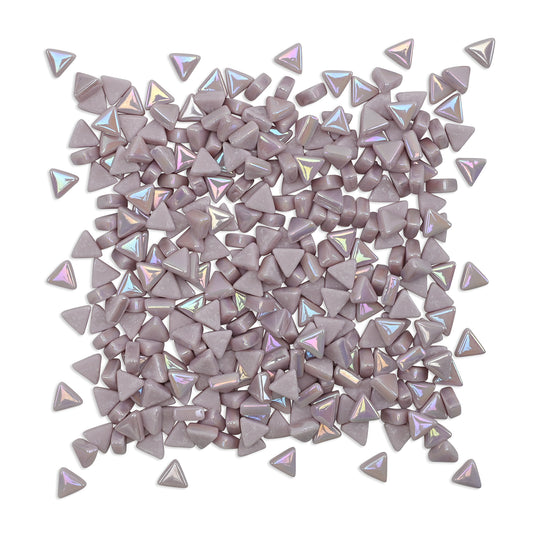 Pink Mini Iridised Triangles 9mm Tiles 100g