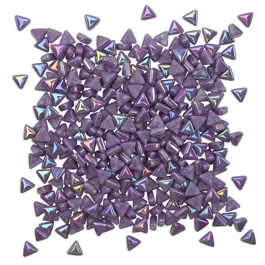 Purple Mini Iridised Triangles 9mm Tiles 100g