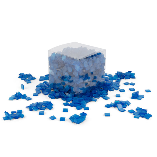 Ocean Blue 1 x 1cm 1Kg Blue Tile **School Bulk Buy**