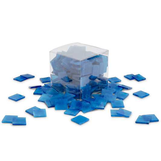 Ocean Blue 2.5 x 2.5cm 1Kg Blue Tile **School Bulk Buy**