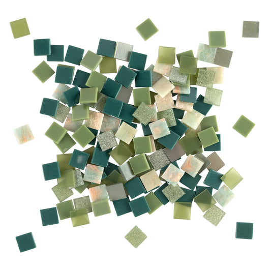 Resin Mosaic Tiles - Olive Mix - 1000 Tiles