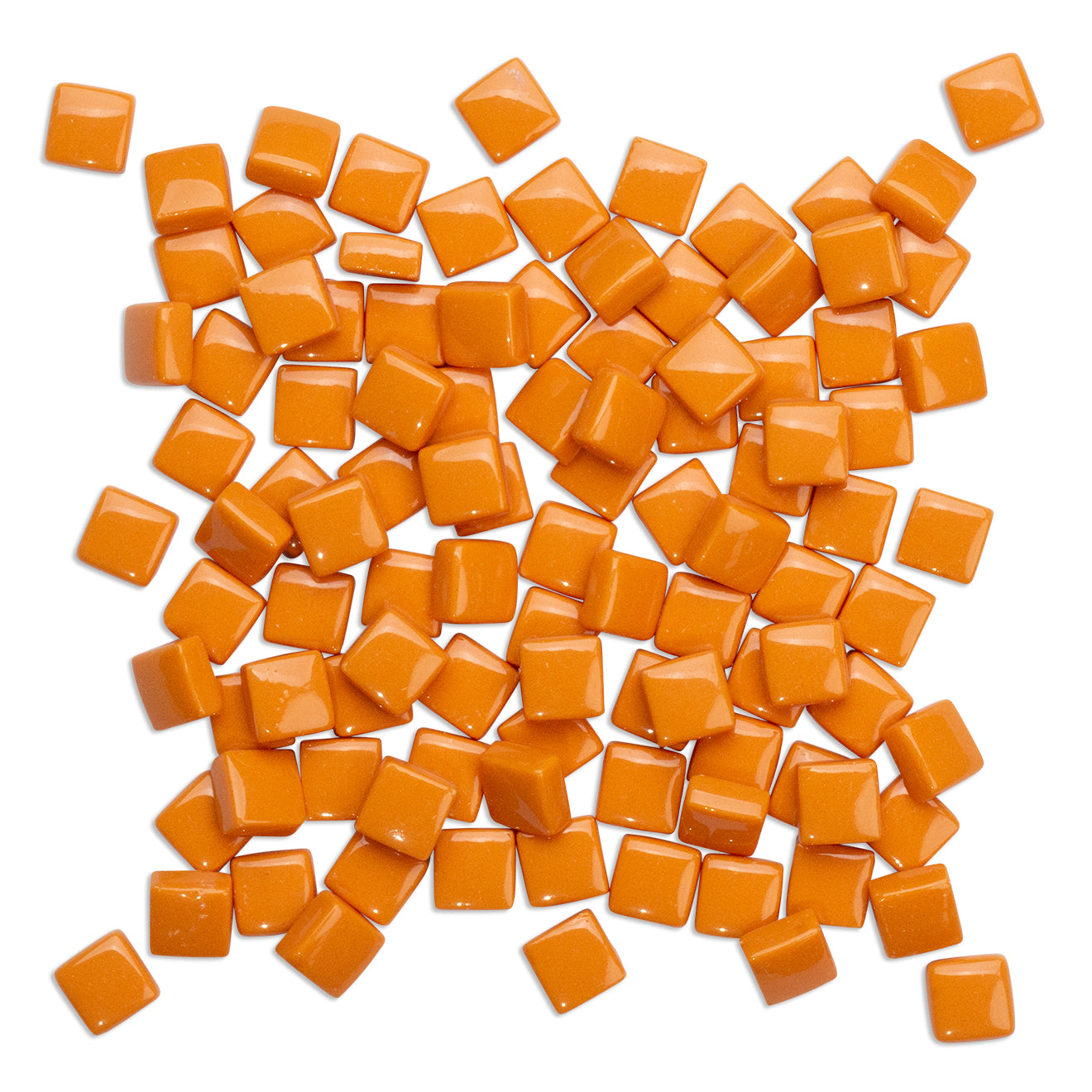 Orange Glass Blocks Orange Mosaic Tiles 250g