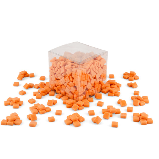 Orange Glass Blocks 12mm Mosaic Tiles 1Kg **School Bulk Buy**