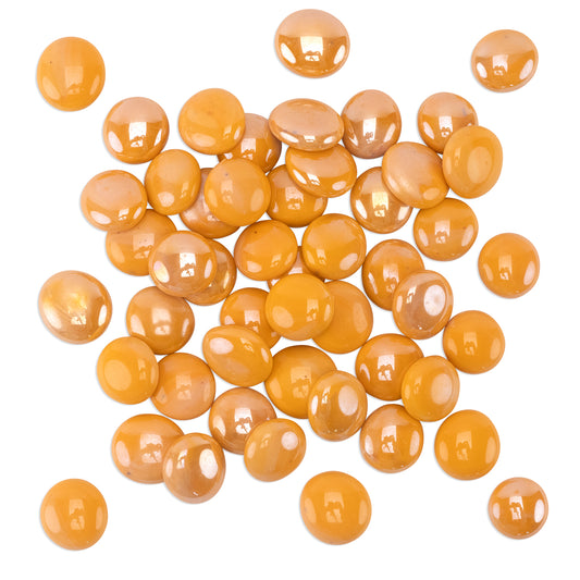 Orange Mango Glass Mosaic Pebbles 250g