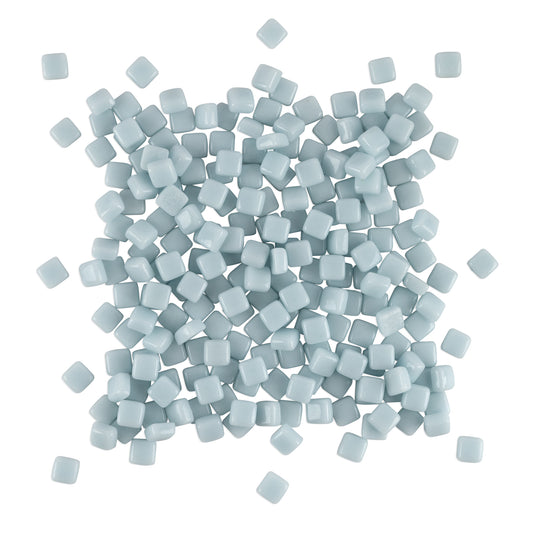 Eggshell Blue Mini Pastel Glass Block Blue Mosaic Tiles 250g