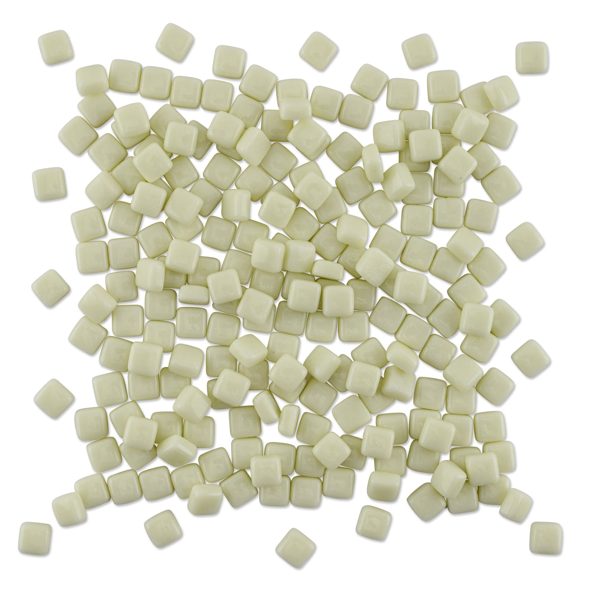 Lemon Mini Pastel Glass Blocks 1Kg **School Bulk Buy**