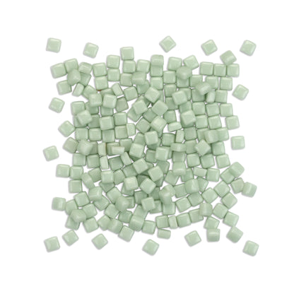 Mint Mini Pastel Glass Blocks 1Kg **School Bulk Buy**