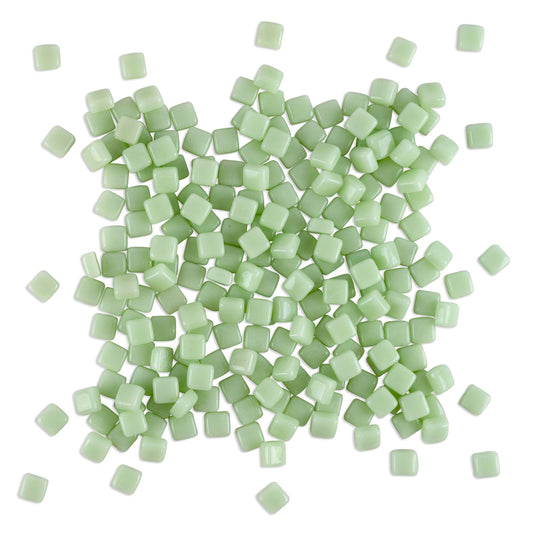Mint Mini Pastel Glass Blocks Green Mosaic Tiles 250g