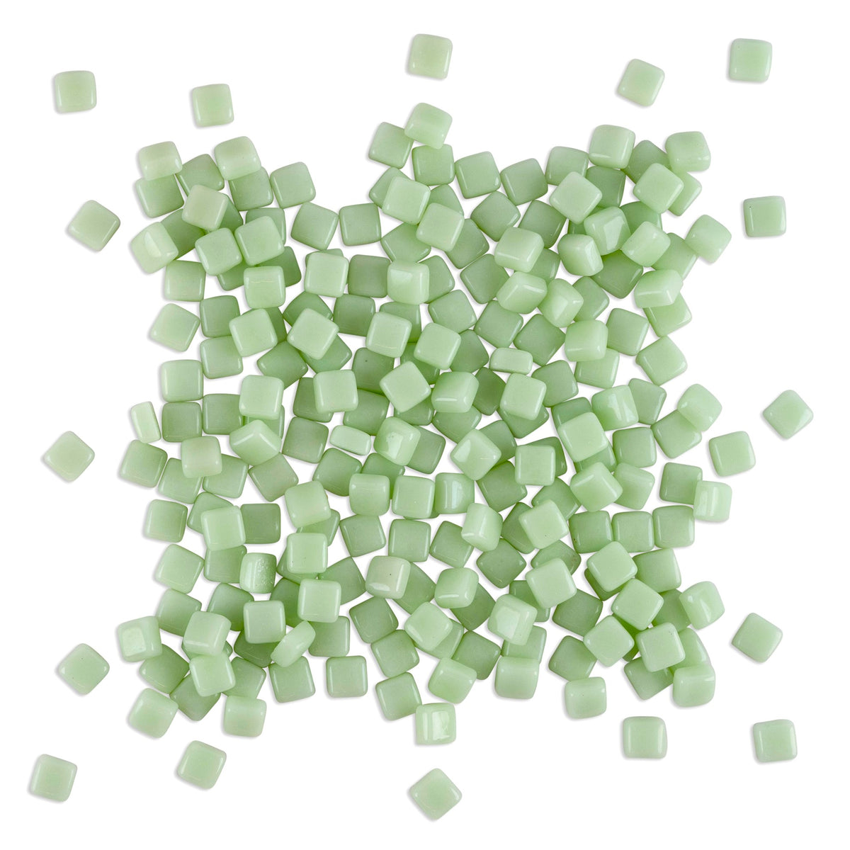 Mint Mini Pastel Glass Blocks 1Kg **School Bulk Buy**