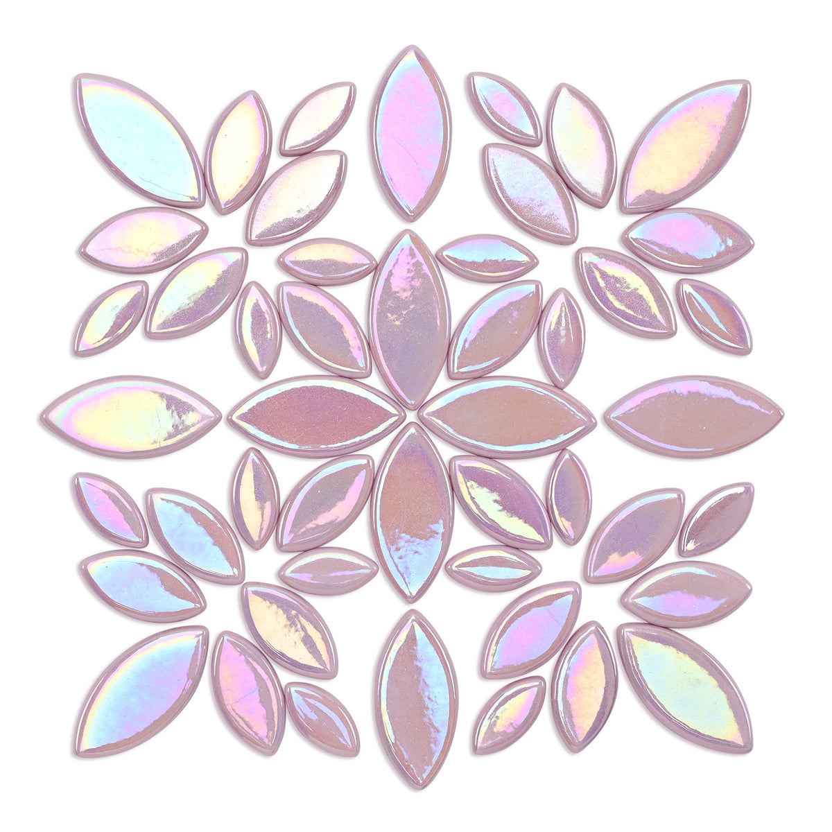 Pink Iridised Leaf & Petal Shapes 250g