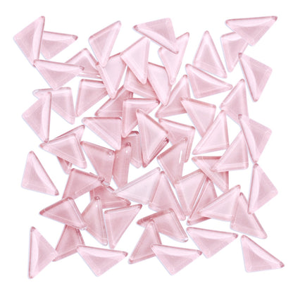 Rose Pink Triangles Mosaic Glass 1Kg **School Bulk Buy**