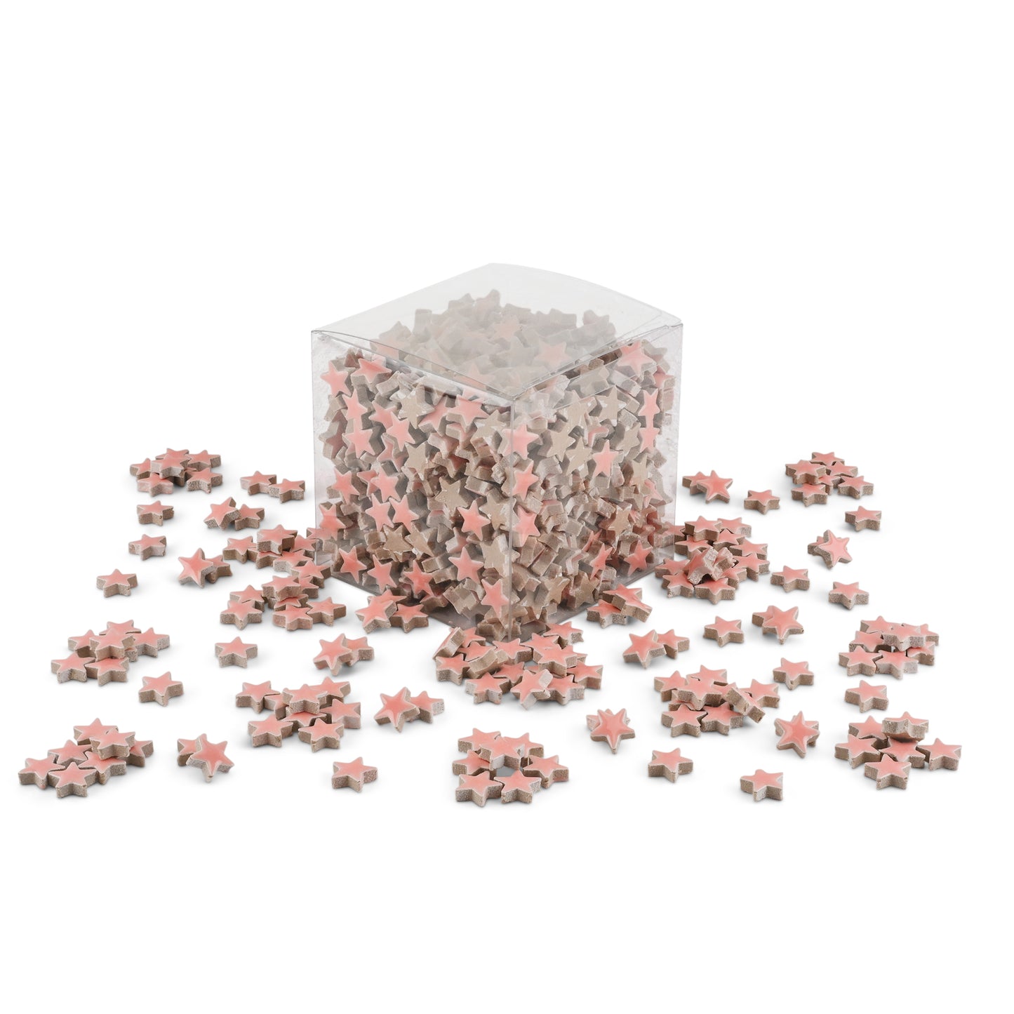 Pink Star Shaped Ceramic Tiles 800g **School Bulk Buy**