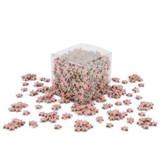 Pink Star Shaped Ceramic Tiles 800g **School Bulk Buy**