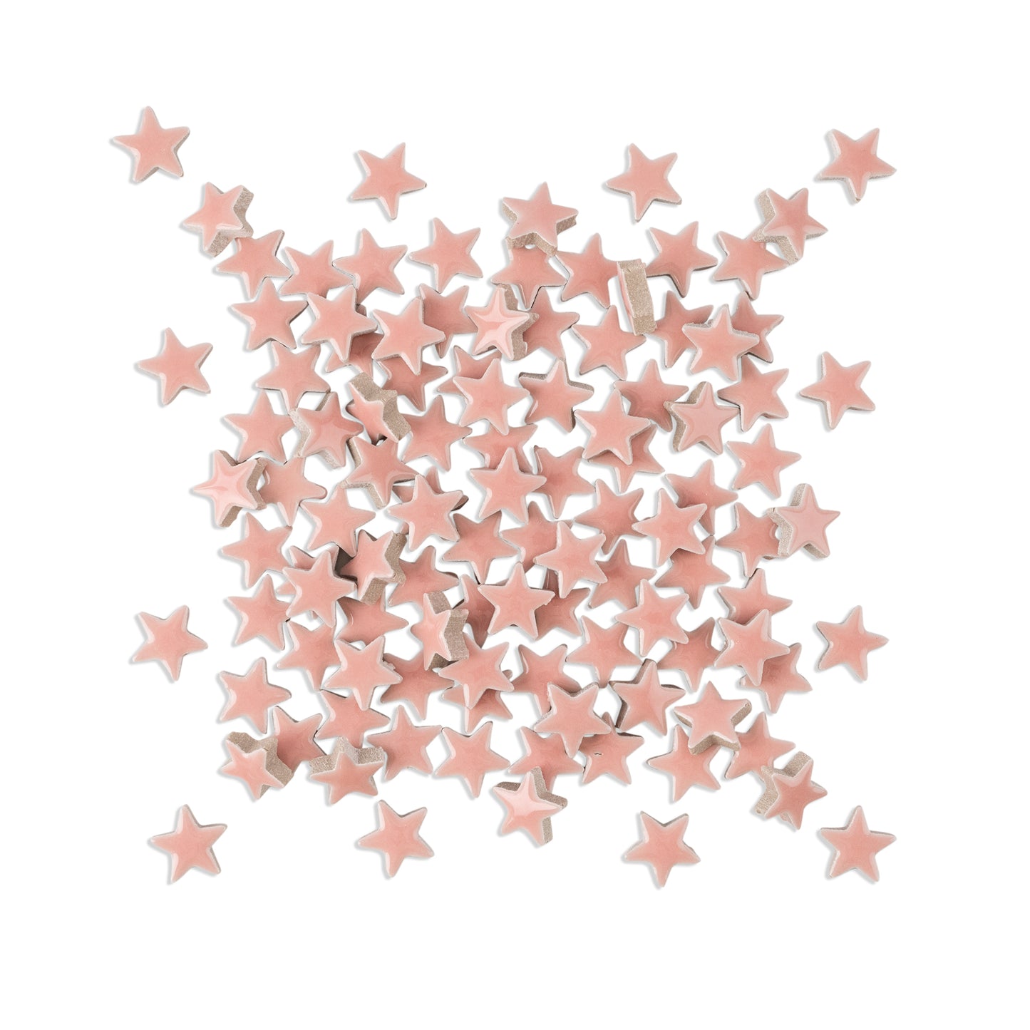 Pink Star Shaped Ceramic Tiles 800g **School Bulk Buy**