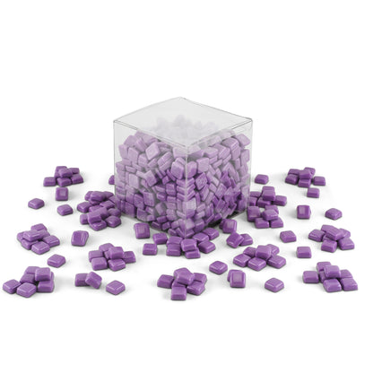 Purple Glass Blocks 12mm Mosaic Tiles 1Kg **School Bulk Buy**