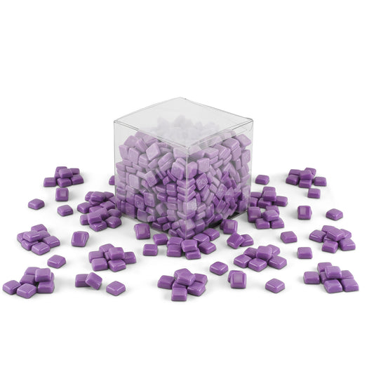 Purple Glass Blocks 12mm Mosaic Tiles 1Kg **School Bulk Buy**