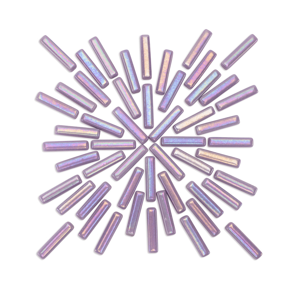 Irridised Purple Sticks Glass Tiles 250g