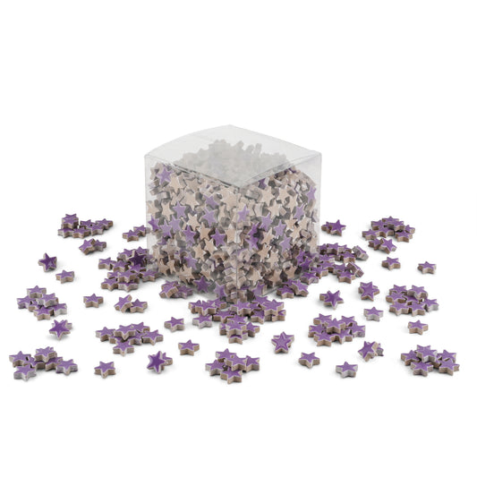 Purple Star Shaped Ceramic Tiles 800g **School Bulk Buy**