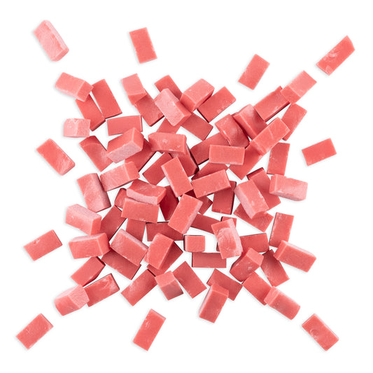 6003 Watermelon Red Smalti Glass Brick Mosaic Tiles 250g