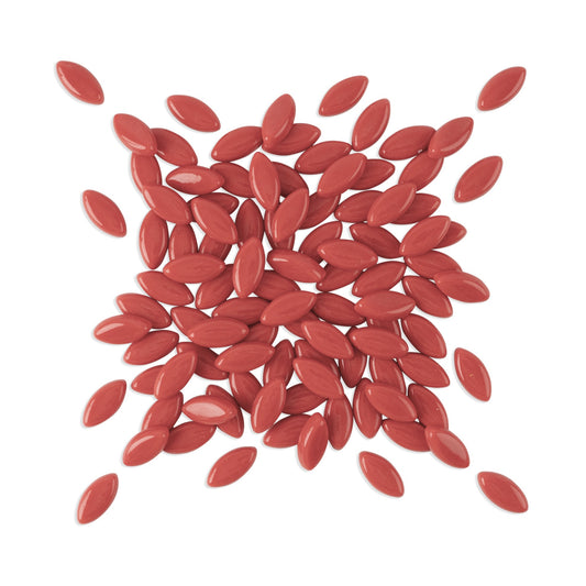 Red Flower Petal Shaped Mosaic Tiles 250g