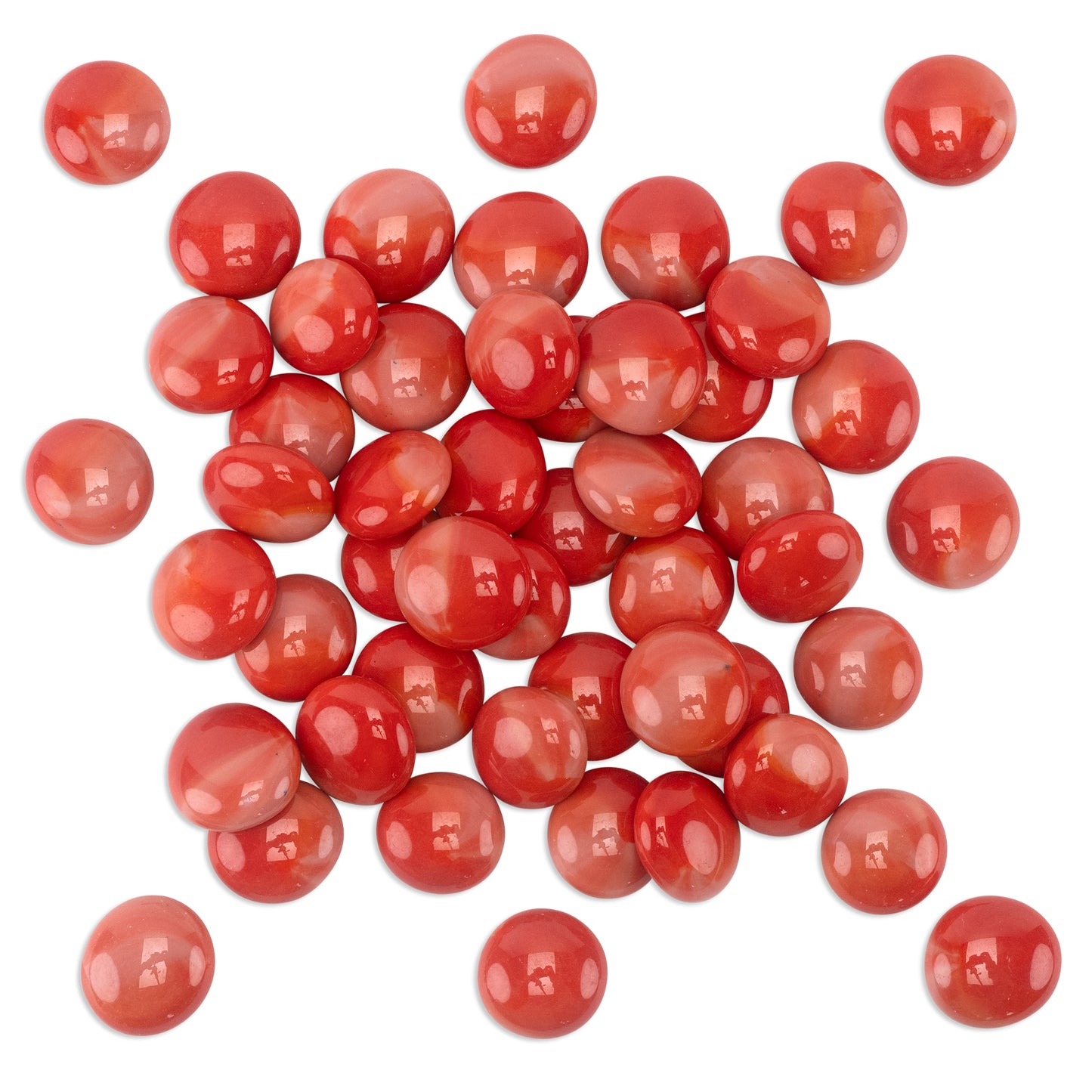 Red Rose Glass Mosaic Pebbles 250g