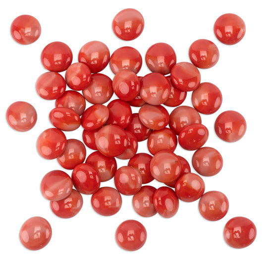 Red Rose Glass Mosaic Pebbles 250g