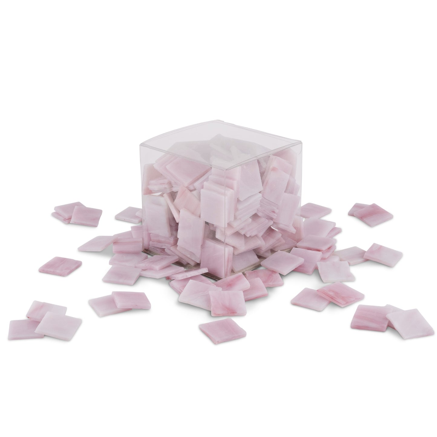 Rose Quartz 2.5 x 2.5cm 1Kg Pink Tile **School Bulk Buy**
