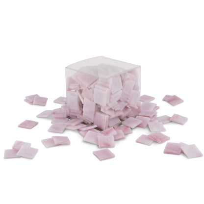 Rose Quartz 2.5 x 2.5cm 1Kg Pink Tile **School Bulk Buy**