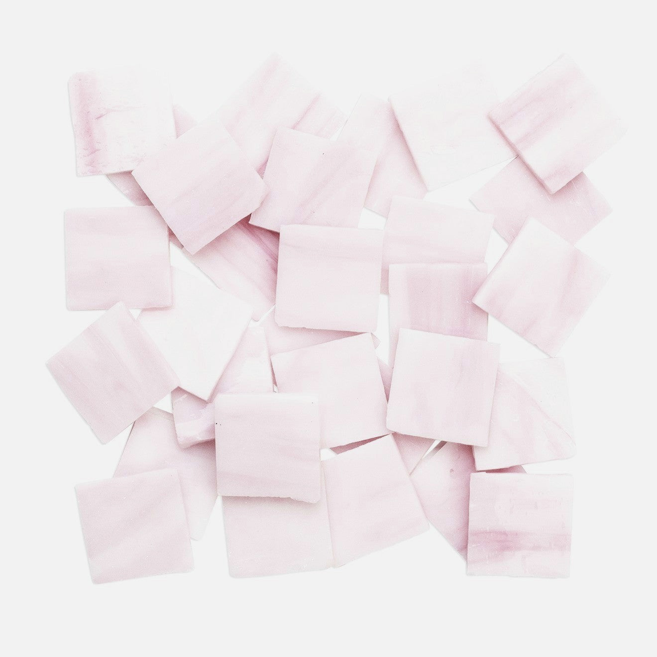 Rose Quartz 2.5 x 2.5cm 1Kg Pink Tile **School Bulk Buy**