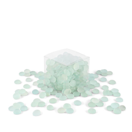 Sea Glass Mosaic Gem Pale Blue/White 1Kg **School Bulk Buy** - CLEARANCE